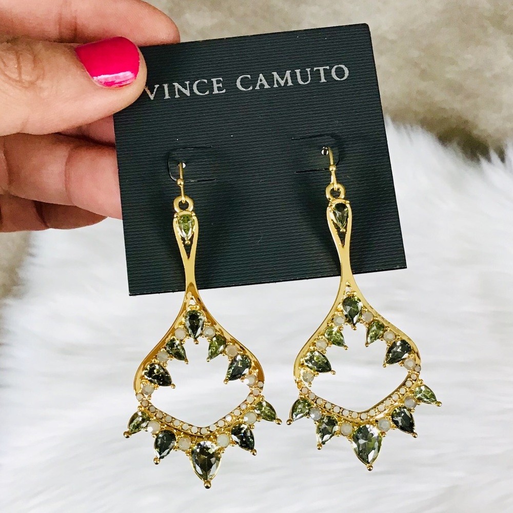 VINCE CAMUTO Gold-Tone Statement Drop Earrings